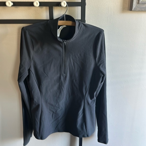 ALO Yoga Alosoft 1/2 Zip Rapid Pullover - Gray - Picture 5 of 8